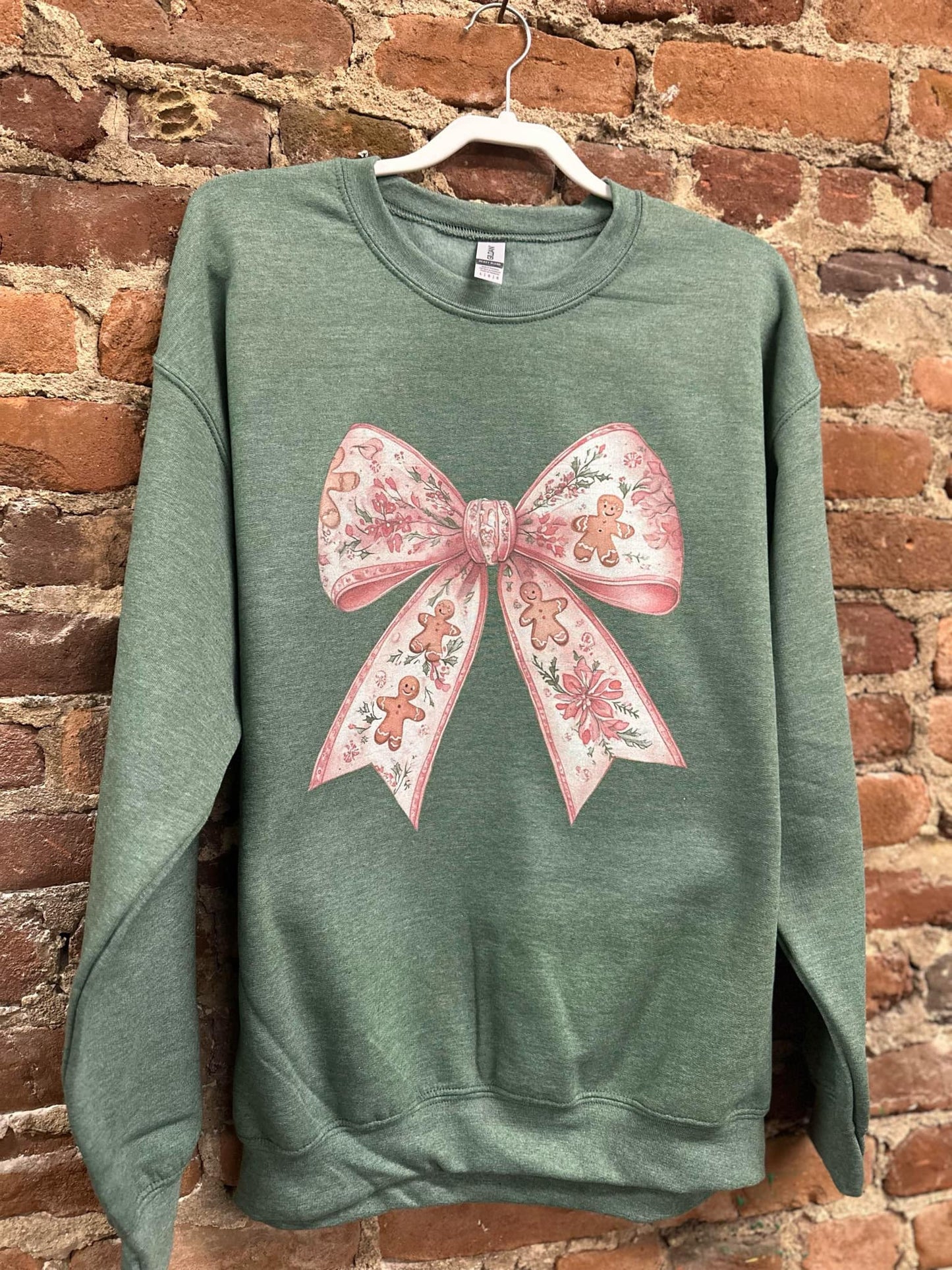 Gingerbread Bow Sweatshirt