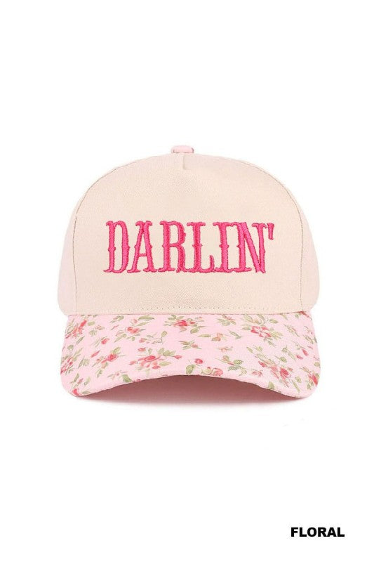 Darlin Trucker Hat- Floral