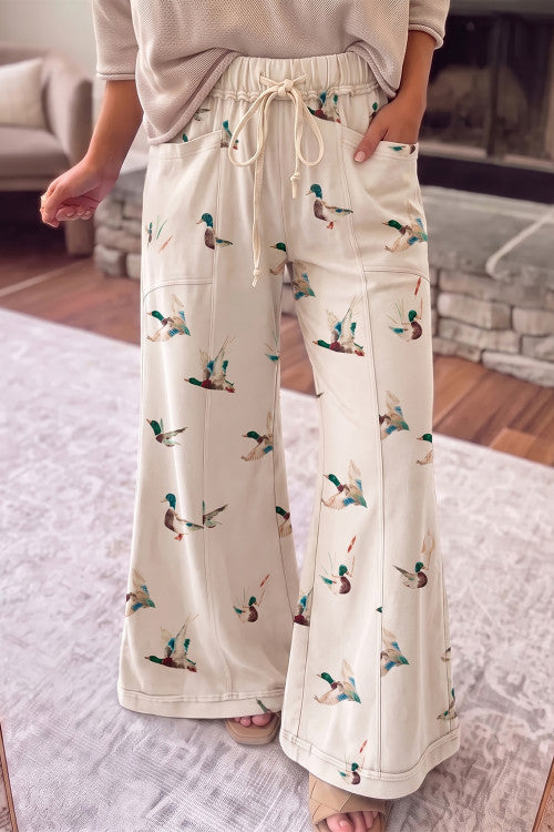 Mallard Duck Wide Leg Sweatpants PRE ORDER