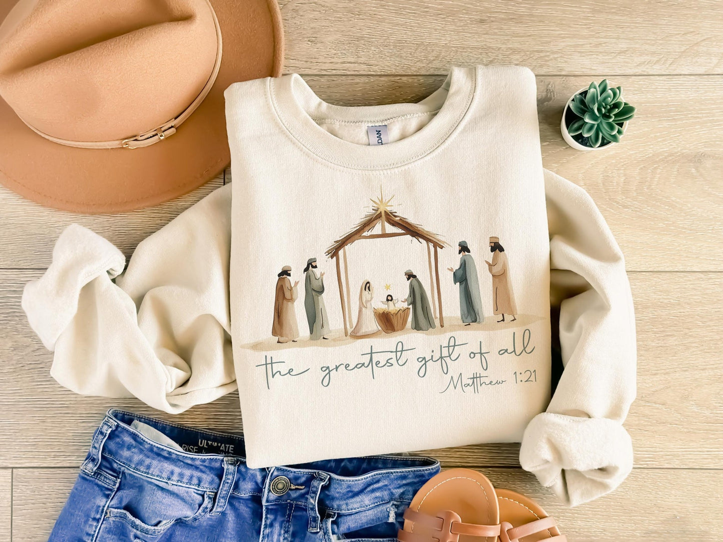 Matthew 1:21 Sweatshirt