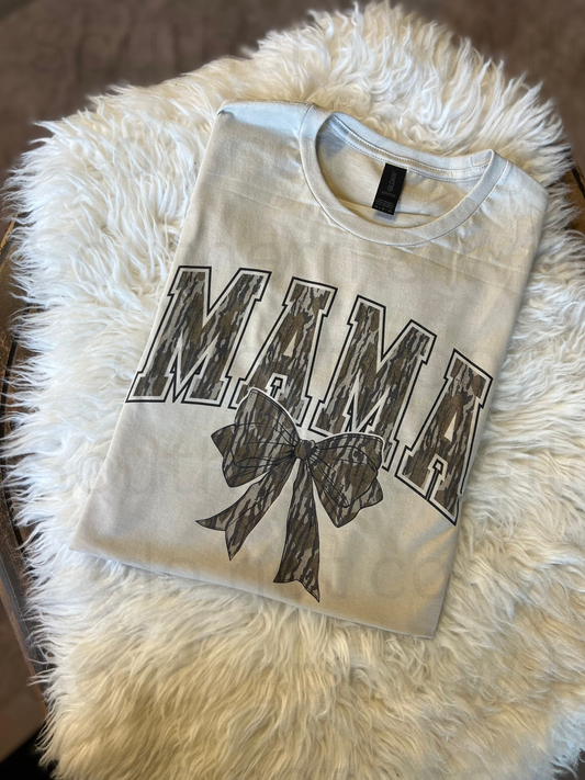 Camo Mama Bow T-Shirt