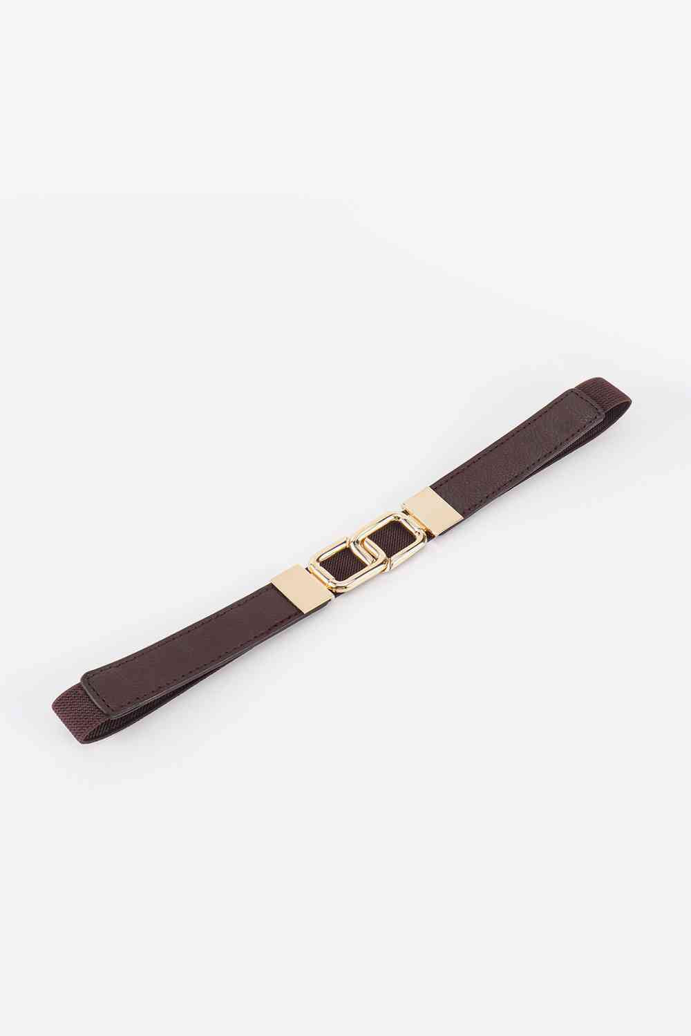 Geometric Double Buckle Elastic Belt